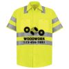 Men's High Visibility Safety Short Sleeve Work Shirt Thumbnail