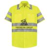 Men's High Visibility Safety Short Sleeve Work Shirt Thumbnail