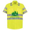 Men's High Visibility Safety Short Sleeve Work Shirt Thumbnail