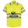 Men's High Visibility Safety Short Sleeve Work Shirt Thumbnail