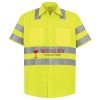 Men's High Visibility Safety Short Sleeve Work Shirt Thumbnail