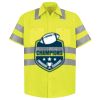 Men's High Visibility Safety Short Sleeve Work Shirt Thumbnail