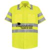 Men's High Visibility Safety Short Sleeve Work Shirt Thumbnail