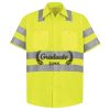Men's High Visibility Safety Short Sleeve Work Shirt Thumbnail