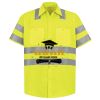 Men's High Visibility Safety Short Sleeve Work Shirt Thumbnail