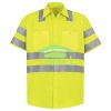 Men's High Visibility Safety Short Sleeve Work Shirt Thumbnail