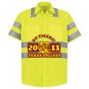 Men's High Visibility Safety Short Sleeve Work Shirt Thumbnail