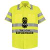Men's High Visibility Safety Short Sleeve Work Shirt Thumbnail