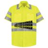 Men's High Visibility Safety Short Sleeve Work Shirt Thumbnail