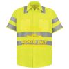 Men's High Visibility Safety Short Sleeve Work Shirt Thumbnail