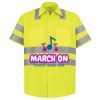Men's High Visibility Safety Short Sleeve Work Shirt Thumbnail