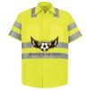 Men's High Visibility Safety Short Sleeve Work Shirt Thumbnail