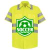 Men's High Visibility Safety Short Sleeve Work Shirt Thumbnail