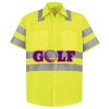 Men's High Visibility Safety Short Sleeve Work Shirt Thumbnail