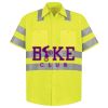 Men's High Visibility Safety Short Sleeve Work Shirt Thumbnail