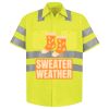 Men's High Visibility Safety Short Sleeve Work Shirt Thumbnail