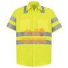 Men's High Visibility Safety Short Sleeve Work Shirt Thumbnail