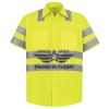 Men's High Visibility Safety Short Sleeve Work Shirt Thumbnail