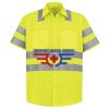 Men's High Visibility Safety Short Sleeve Work Shirt Thumbnail