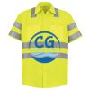 Men's High Visibility Safety Short Sleeve Work Shirt Thumbnail