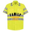 Men's High Visibility Safety Short Sleeve Work Shirt Thumbnail