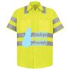 Men's High Visibility Safety Short Sleeve Work Shirt Thumbnail