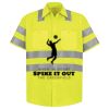 Men's High Visibility Safety Short Sleeve Work Shirt Thumbnail