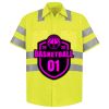 Men's High Visibility Safety Short Sleeve Work Shirt Thumbnail