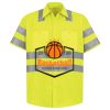 Men's High Visibility Safety Short Sleeve Work Shirt Thumbnail
