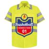 Men's High Visibility Safety Short Sleeve Work Shirt Thumbnail