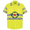 Men's High Visibility Safety Short Sleeve Work Shirt Thumbnail