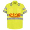 Men's High Visibility Safety Short Sleeve Work Shirt Thumbnail