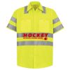 Men's High Visibility Safety Short Sleeve Work Shirt Thumbnail