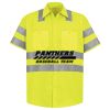 Men's High Visibility Safety Short Sleeve Work Shirt Thumbnail