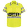 Men's High Visibility Safety Short Sleeve Work Shirt Thumbnail