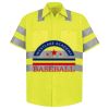 Men's High Visibility Safety Short Sleeve Work Shirt Thumbnail