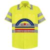 Men's High Visibility Safety Short Sleeve Work Shirt Thumbnail