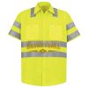 Men's High Visibility Safety Short Sleeve Work Shirt Thumbnail