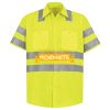 Men's High Visibility Safety Short Sleeve Work Shirt Thumbnail