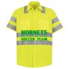 Men's High Visibility Safety Short Sleeve Work Shirt Thumbnail