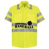 Men's High Visibility Safety Short Sleeve Work Shirt Thumbnail