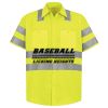 Men's High Visibility Safety Short Sleeve Work Shirt Thumbnail