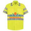 Men's High Visibility Safety Short Sleeve Work Shirt Thumbnail