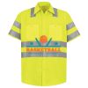 Men's High Visibility Safety Short Sleeve Work Shirt Thumbnail