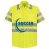 Men's High Visibility Safety Short Sleeve Work Shirt Thumbnail