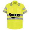 Men's High Visibility Safety Short Sleeve Work Shirt Thumbnail