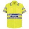 Men's High Visibility Safety Short Sleeve Work Shirt Thumbnail
