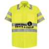 Men's High Visibility Safety Short Sleeve Work Shirt Thumbnail