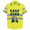 Men's High Visibility Safety Short Sleeve Work Shirt Thumbnail
