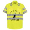 Men's High Visibility Safety Short Sleeve Work Shirt Thumbnail